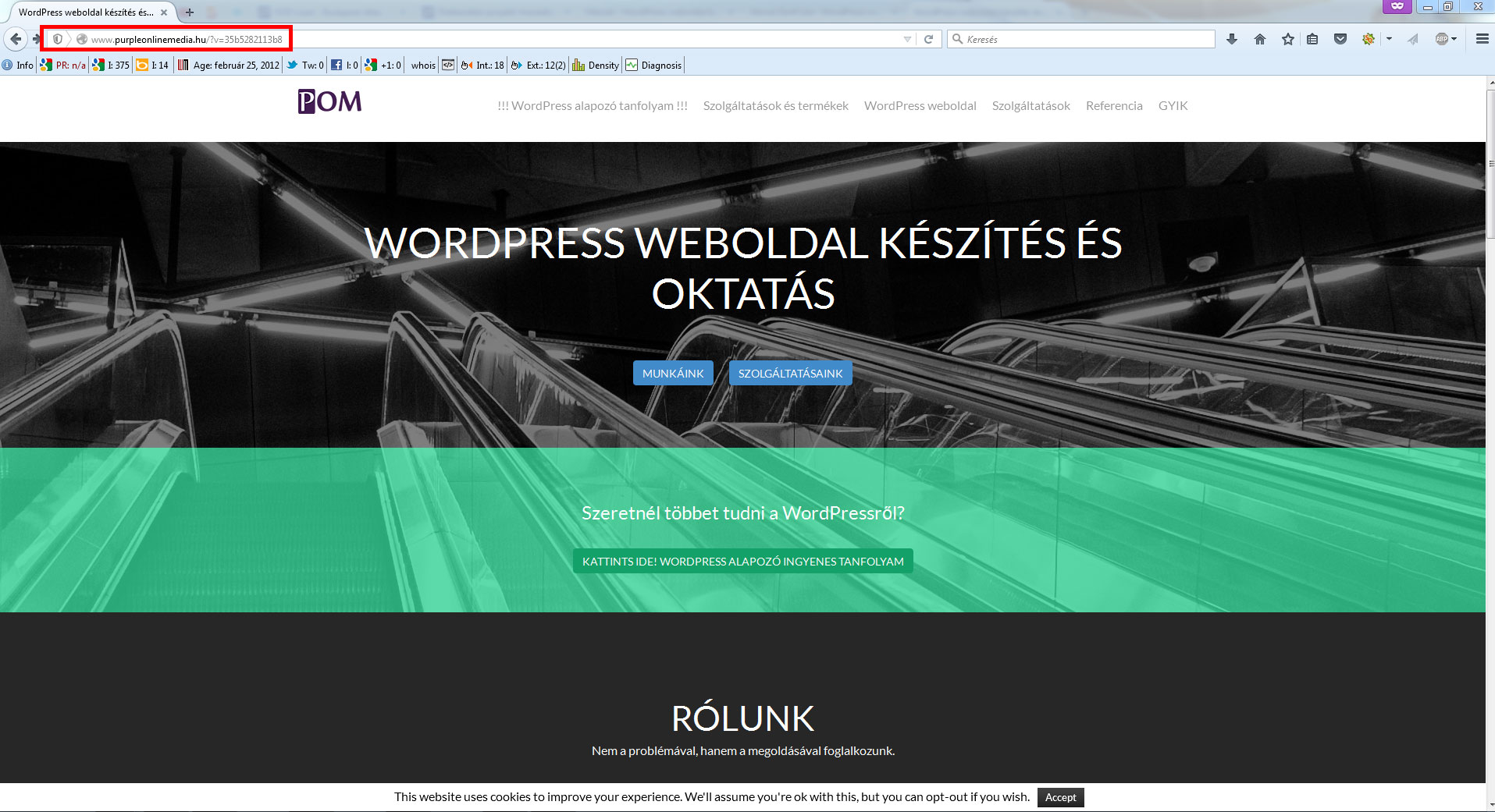wordpress-weboldal-woocommerce-hiba-URL
